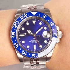 blue dial-blue bezel