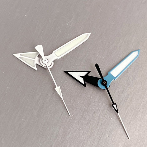 New White/Black Arrow Retro Man Watch Hands Needles Fit NH35 NH36 NH38 Automatic Movement Green Luminous For Seiko Mod Parts