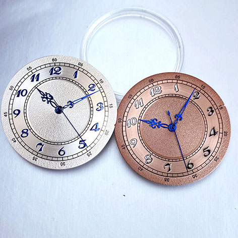 NEW 33.5mm Retro White/Pink Matte Arabic Numeral Watch Dial Face Hands Fit NH35 NH36 NH38 ETA2824 PT5000 Movt Watchmaking Tools