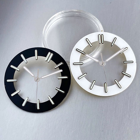 29mm Black/White Transparent Skeleton Watch Dial Face fit NH35 NH36 NH38 NH70 NH71 NH72 Movement Watch Parts Watchmaking Tools