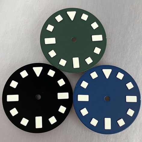Tandorio 29mm Retro Black Green Blue Watch Dial Face fit NH35 NH36 NH38 ETA2824 PT5000 Miyota8215 Movement Green Luminous Marks