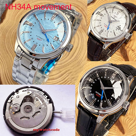 Tandorio 40mm Blue Premium Fashion Dive GMT Mechanical Watches for Men 200m Waterproof Polish Case NH34A Automatic Movement