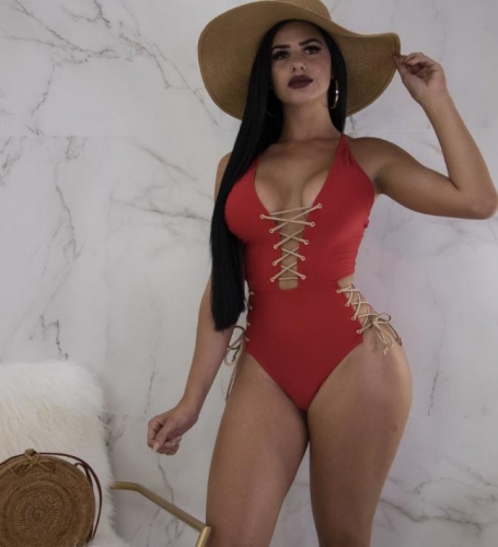 Charming Sexy strap one-pieces  swimsuit
