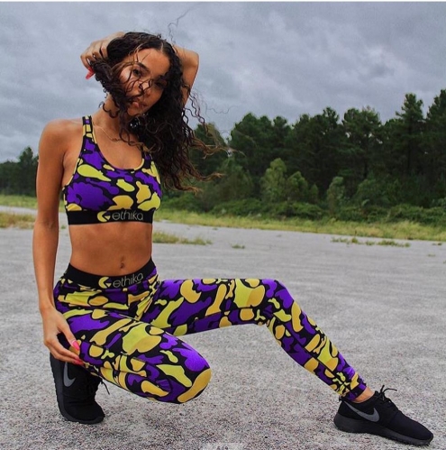 Charming Camouflage printed sports set