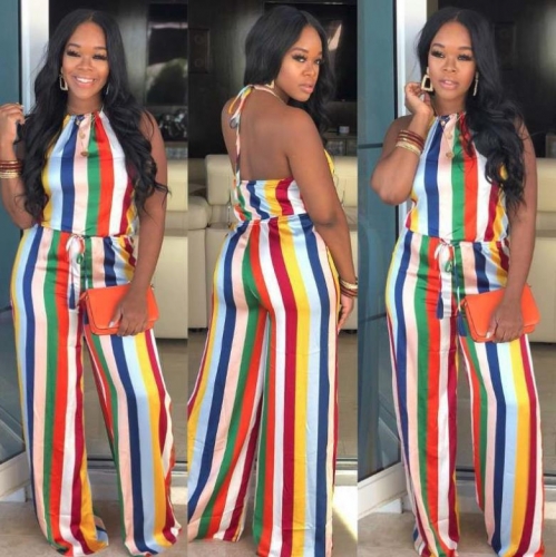 Charming Colorful striped jumpsuit