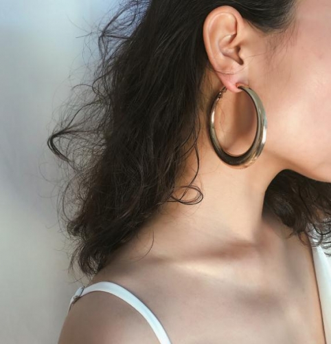 Charming Simple metal earrings