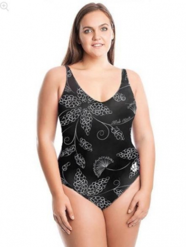 Charming Plus size printed One Piece Swimsuit