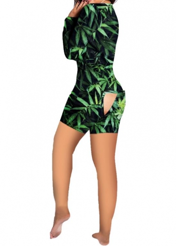 Charming Trendy Printed Home Rompers