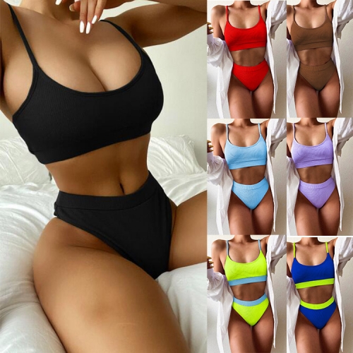 Charming Sexy high waist bikini set