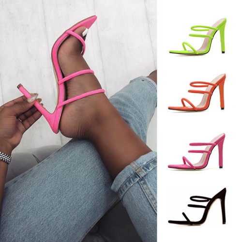 Fashion chunky high heel sandals