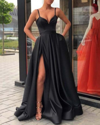Sexy tube top was thin and simple banquet dress
