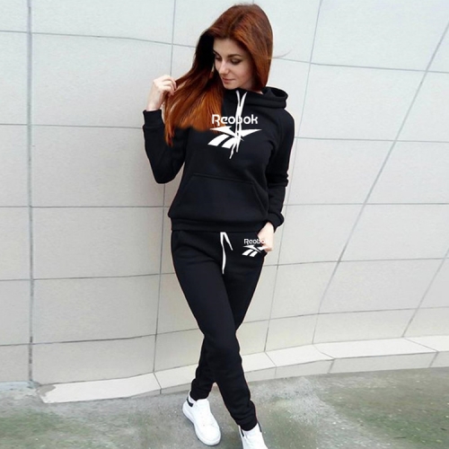 Casual Hooded Drawstring Design Two Piece Pants Set