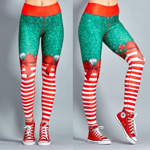 Christmas Print Yoga Skinny Leggings