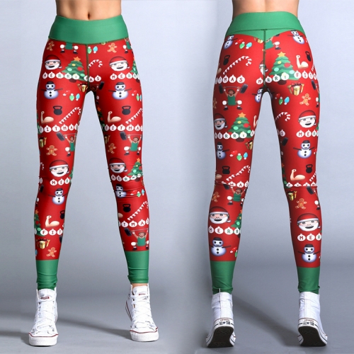 Christmas Print Yoga Skinny Leggings