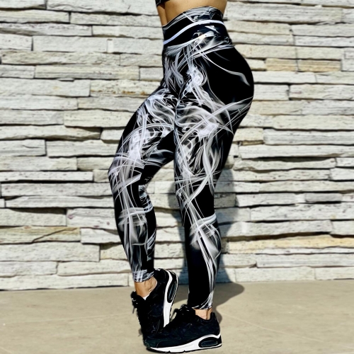 High waist printed Skinny Leggings