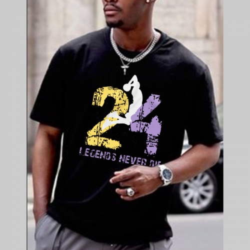 Street Basketball Print Short Sleeve T-Shirt