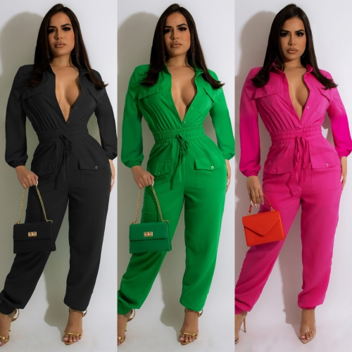 Casual Cargo Jumpsuit