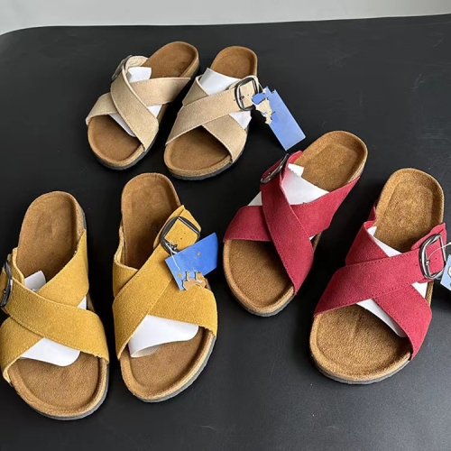 Cross buckle beach sandals