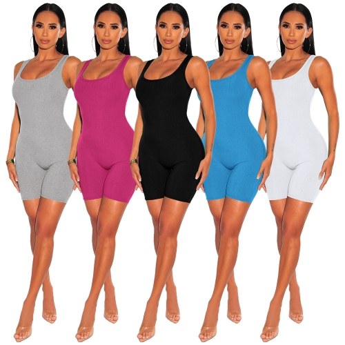 Pit strip slimming romper