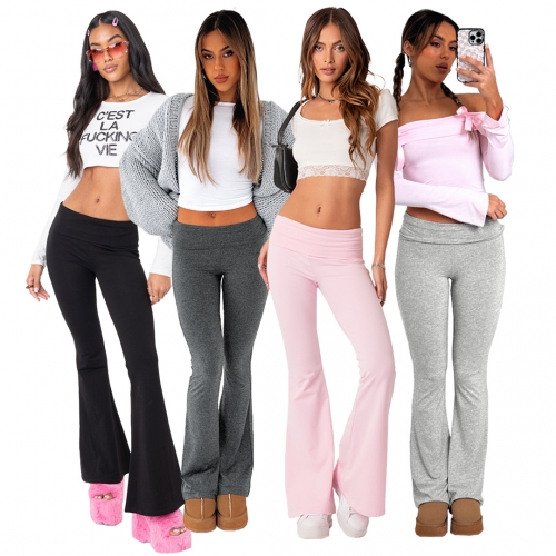 Comfortable low waist Bell-bottoms