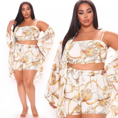 Fashion and Sexy Large Three Piece Set