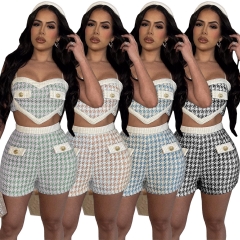 Thousand  printed patchwork shorts set