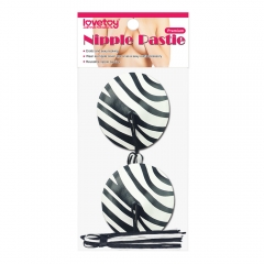 Reusable Zebra Round Tassel Nipple Pasties