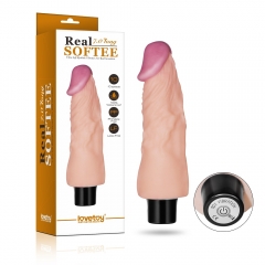 7" REAL SOFTEE Vibrating Dildo