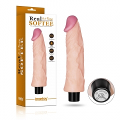 8" REAL SOFTEE Vibrating Dildo