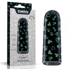 Rechargeable Glow-in-the-dark Heart Massager