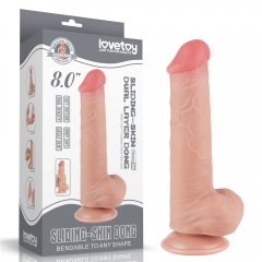 8'' Sliding Skin Dual Layer Dong Flesh