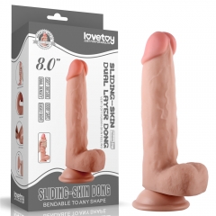 8'' Sliding Skin Dual Layer Dong