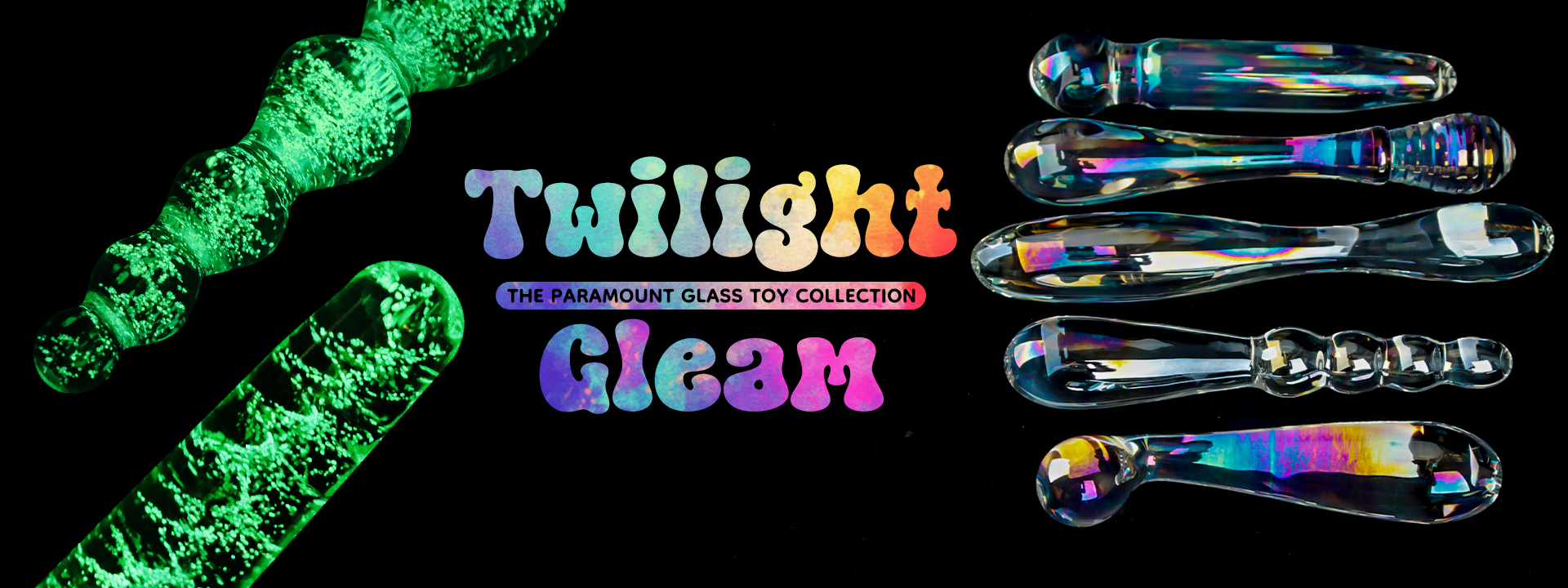 Twilight Gleam Glass Dildo