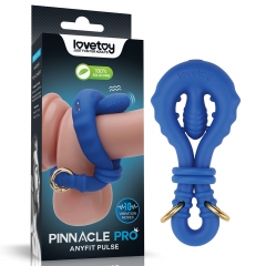 Pinnacle Pro Vibrating Anyfit Pulse Cock Ring (Blue)