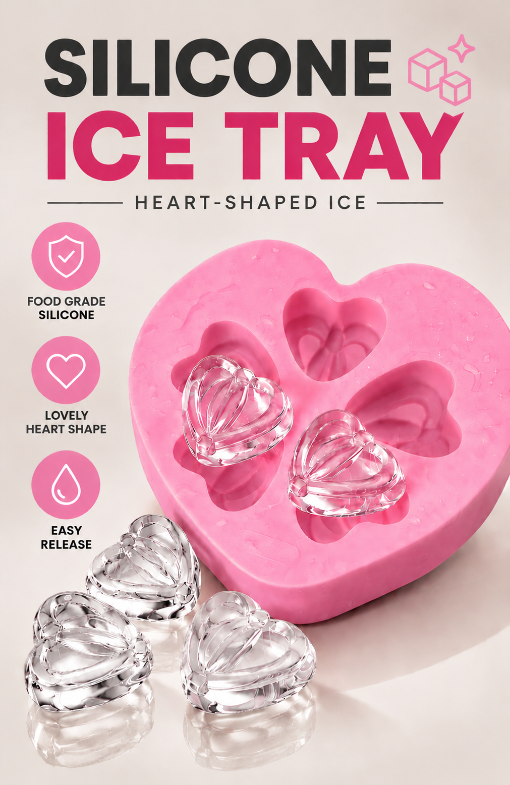 Silicone ice tray