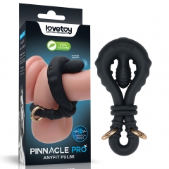 Pinnacle Pro Vibrating Anyfit Pulse Cock Ring (Black)