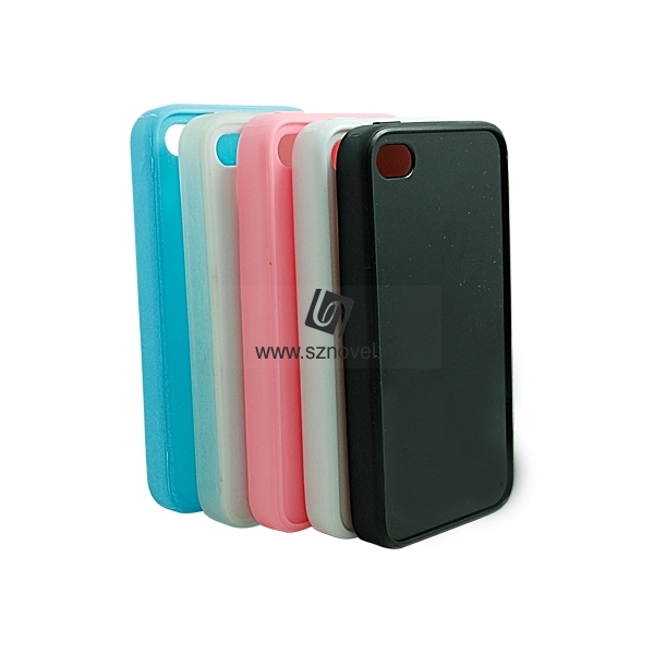 For iPhone 4/4S Sublimation Blank 2D TPU Rubber Phone Case