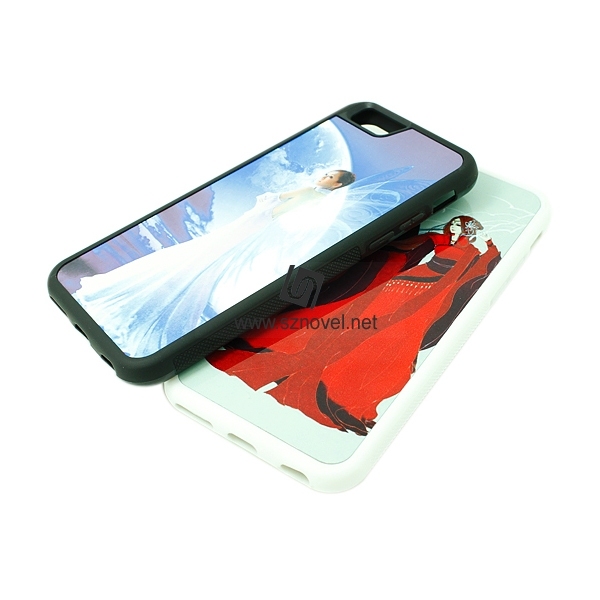 For iPhone 6 DIY 2D Sublimation Blank Rubber Phone Case