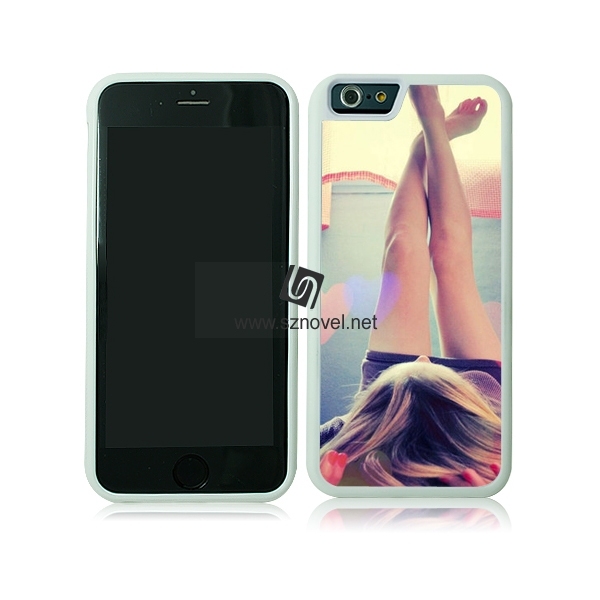 For iPhone 6 DIY 2D Sublimation Blank Rubber Phone Case