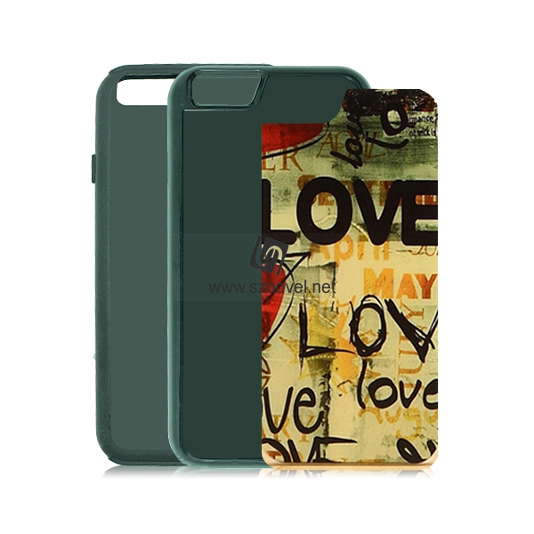 For iPhone 6 2IN1 Phone Cae Sublimation Mobile Cell Phone Back Cover