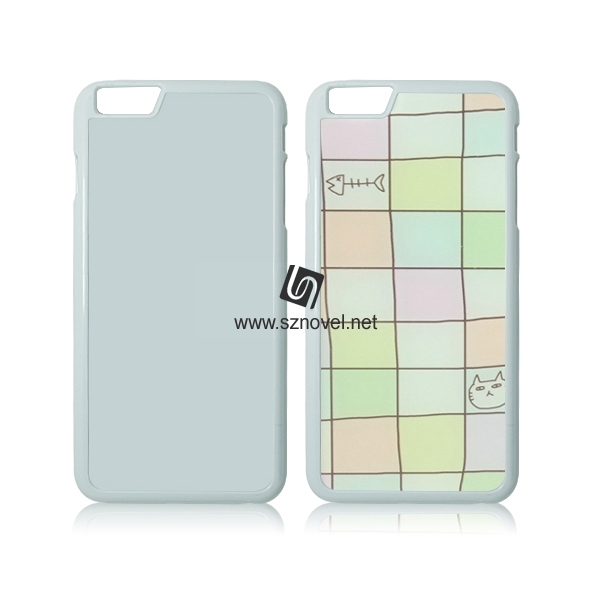 For iPhone 6 Plus Popular 2D Blank Sublimation Hard Plastic Phone Case