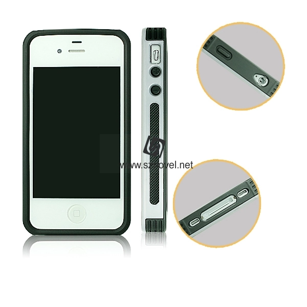 For iPhone 4/4S Sublimation 2D 2IN1 Phone Case