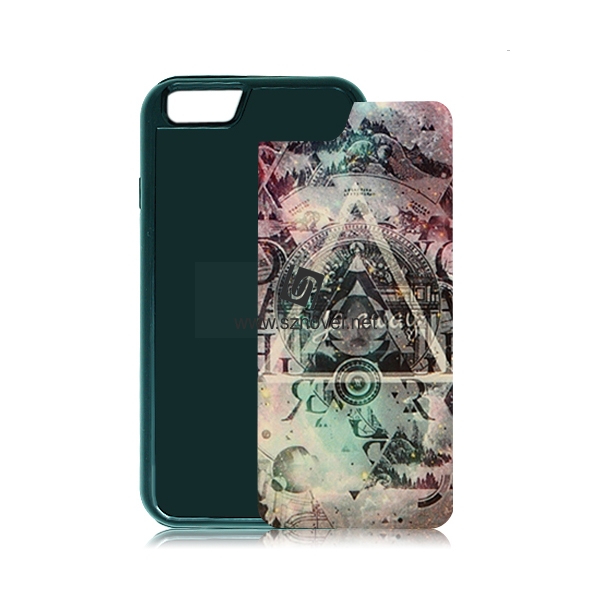 For iPhone 6 2IN1 Phone Cae Sublimation Mobile Cell Phone Back Cover