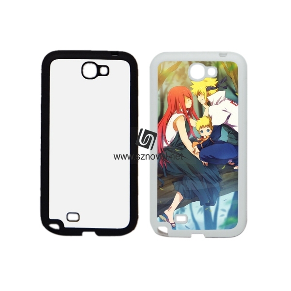 2D Sublimation Rubber Phone Case for SAM Galaxy Note 2