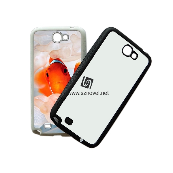 2D Sublimation Rubber Phone Case for SAM Galaxy Note 2