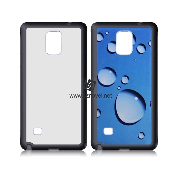 2D Sublimation Rubber Phone Case for SAM Galaxy Note 4