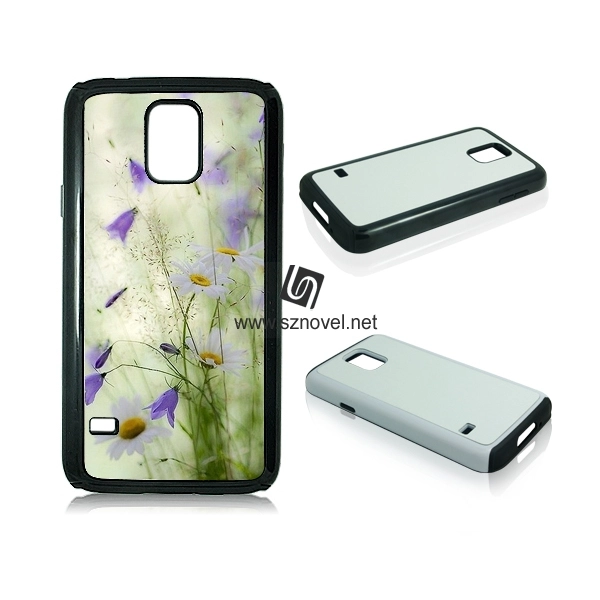 For Galaxy S5 DIY Sublimation Blank 2D 2IN1 Phone Cover