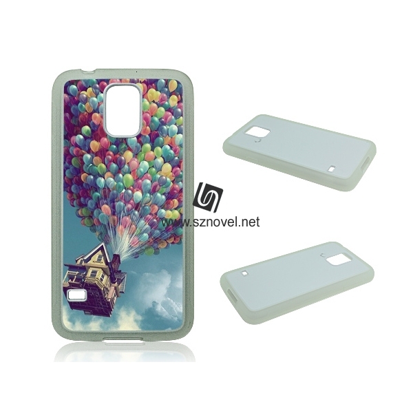 2D Sublimation Rubber Phone Case for SAM Galaxy S5