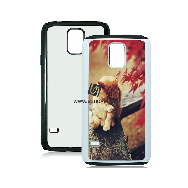 For Galaxy S5 DIY Sublimation Blank 2D 2IN1 Phone Cover