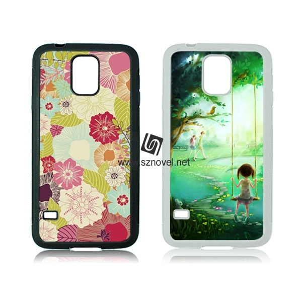 2D Sublimation Rubber Phone Case for SAM Galaxy S5